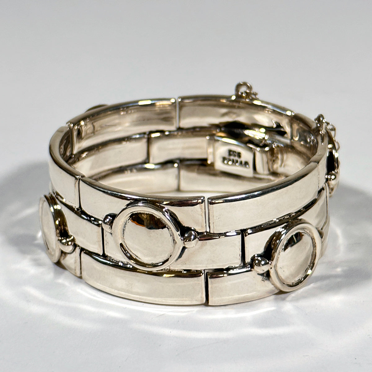 William Spratling design sterling silver Brick Bracelet