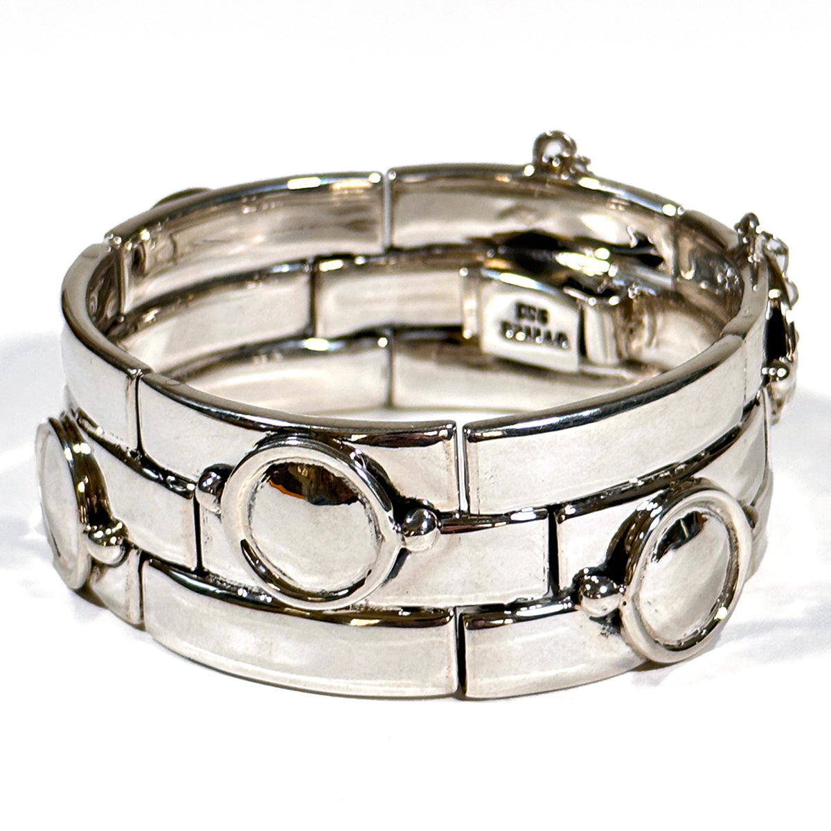 William Spratling design sterling silver Brick Bracelet
