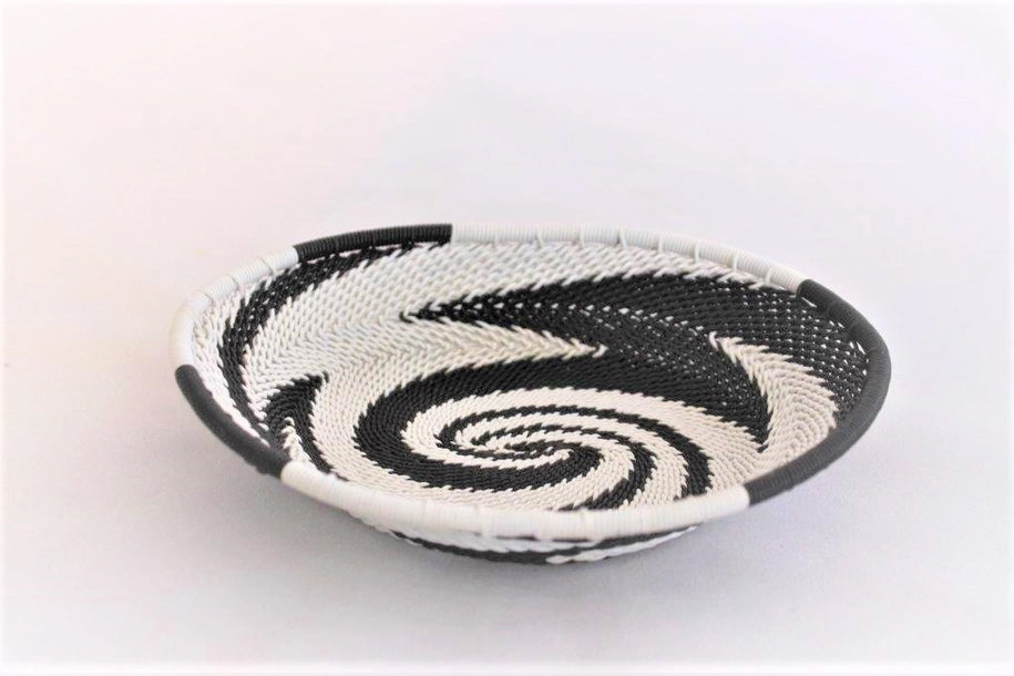 African Eclipse Telephone Wire Bowl Small Oval