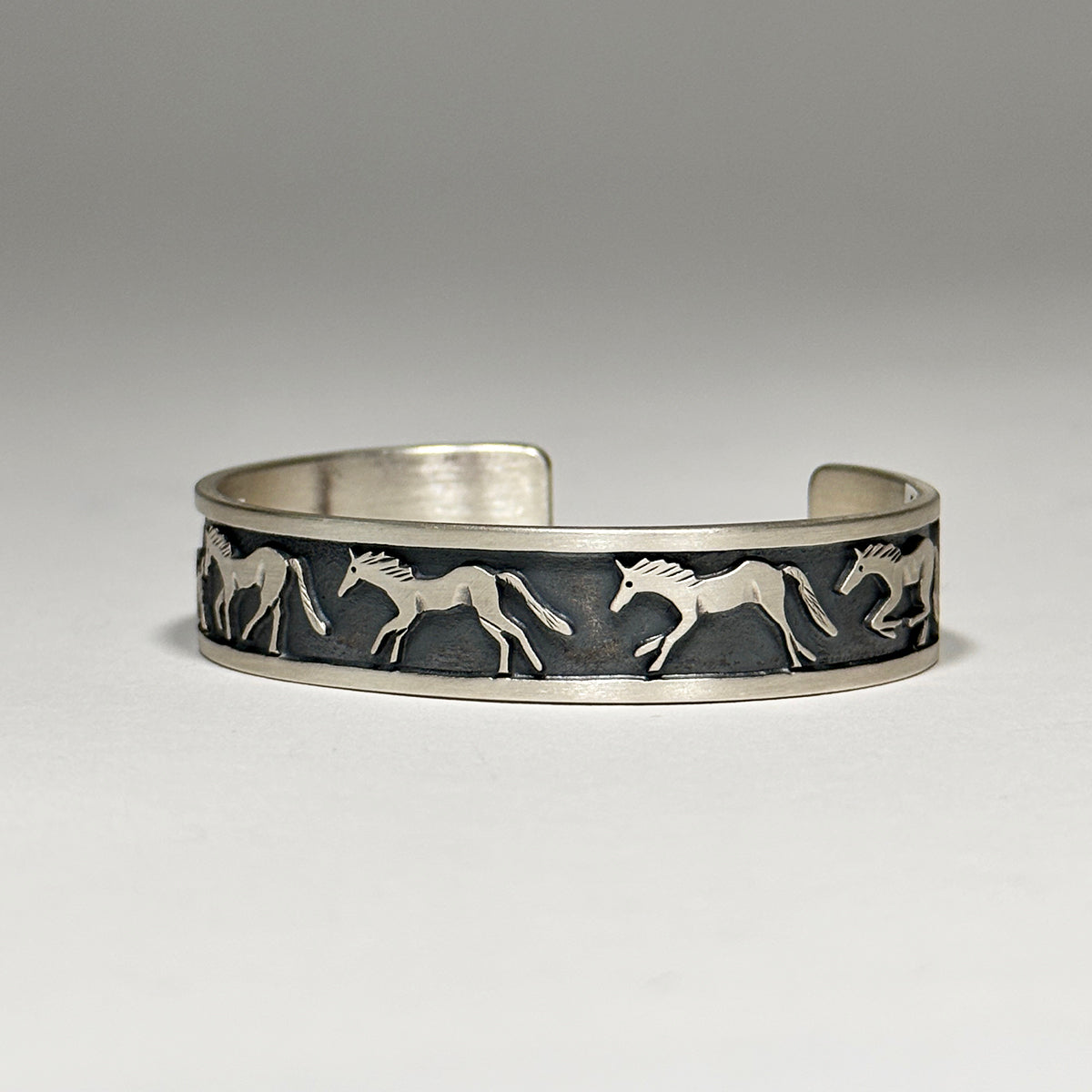 Roland Begay Story Bracelet with Horses