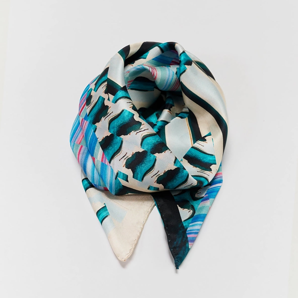 Flying Shadows Silk Twill Scarf