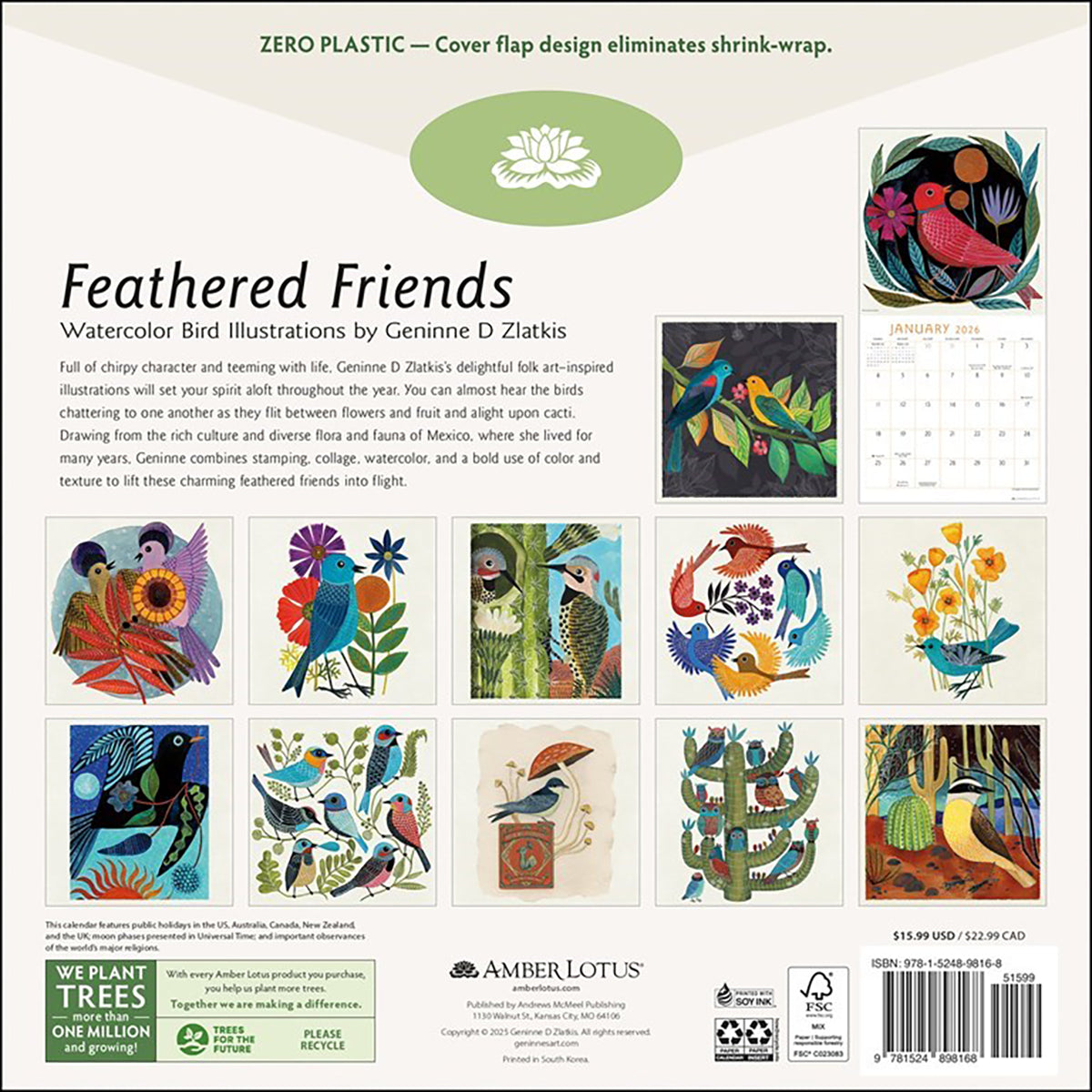 2026 Feathered Friends Calendar