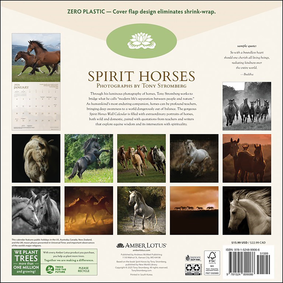 Spirit Horses 2026 Wall Calendar