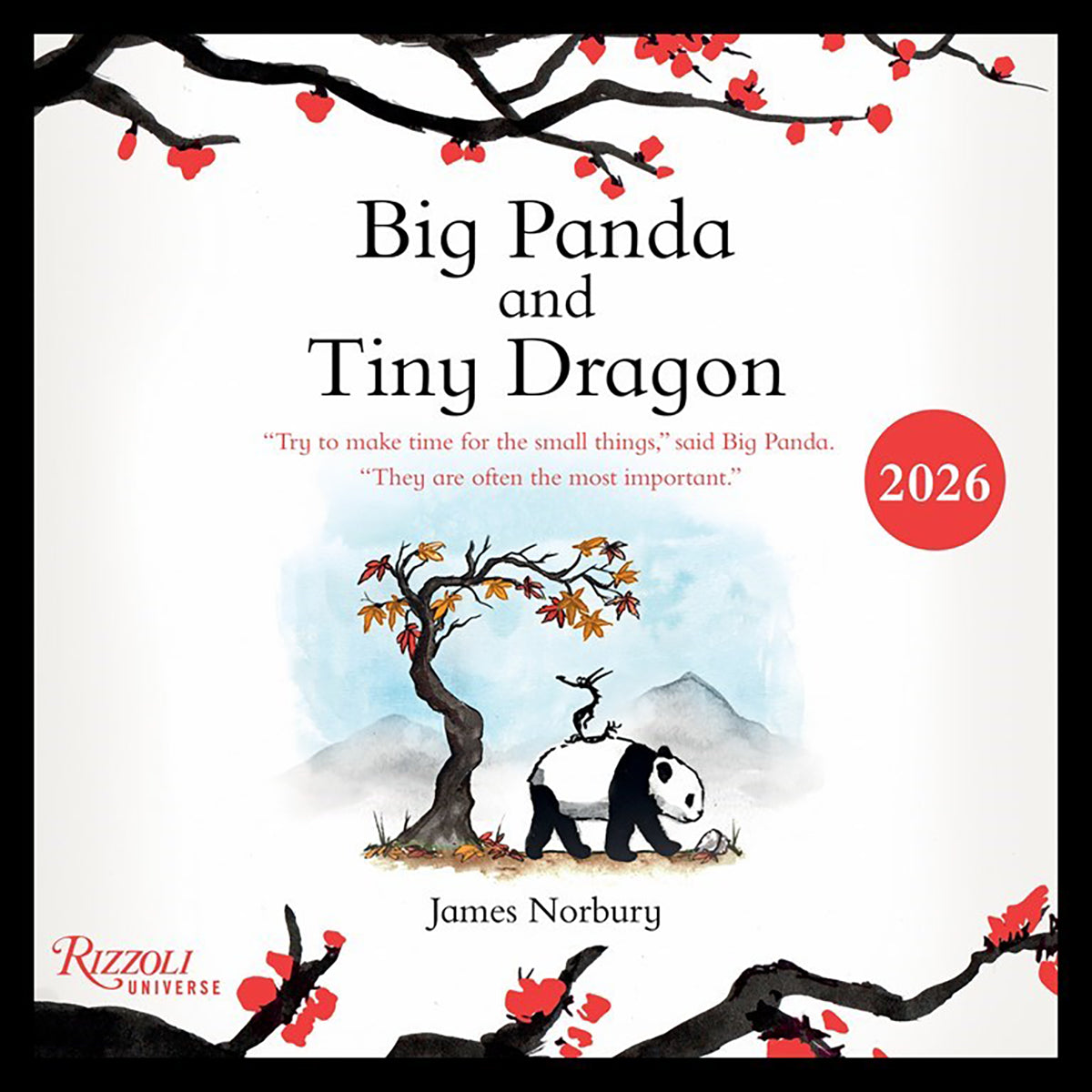 2026 Big Panda Tiny Dragon Wall Calendar