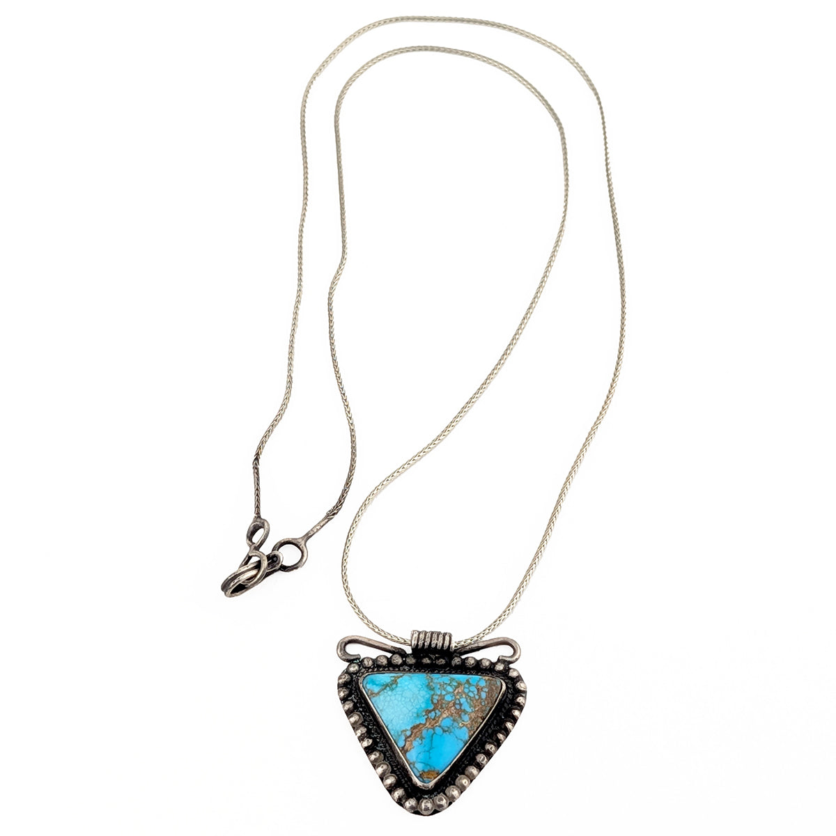 Vintage Sterling Silver and Turquoise Pendant