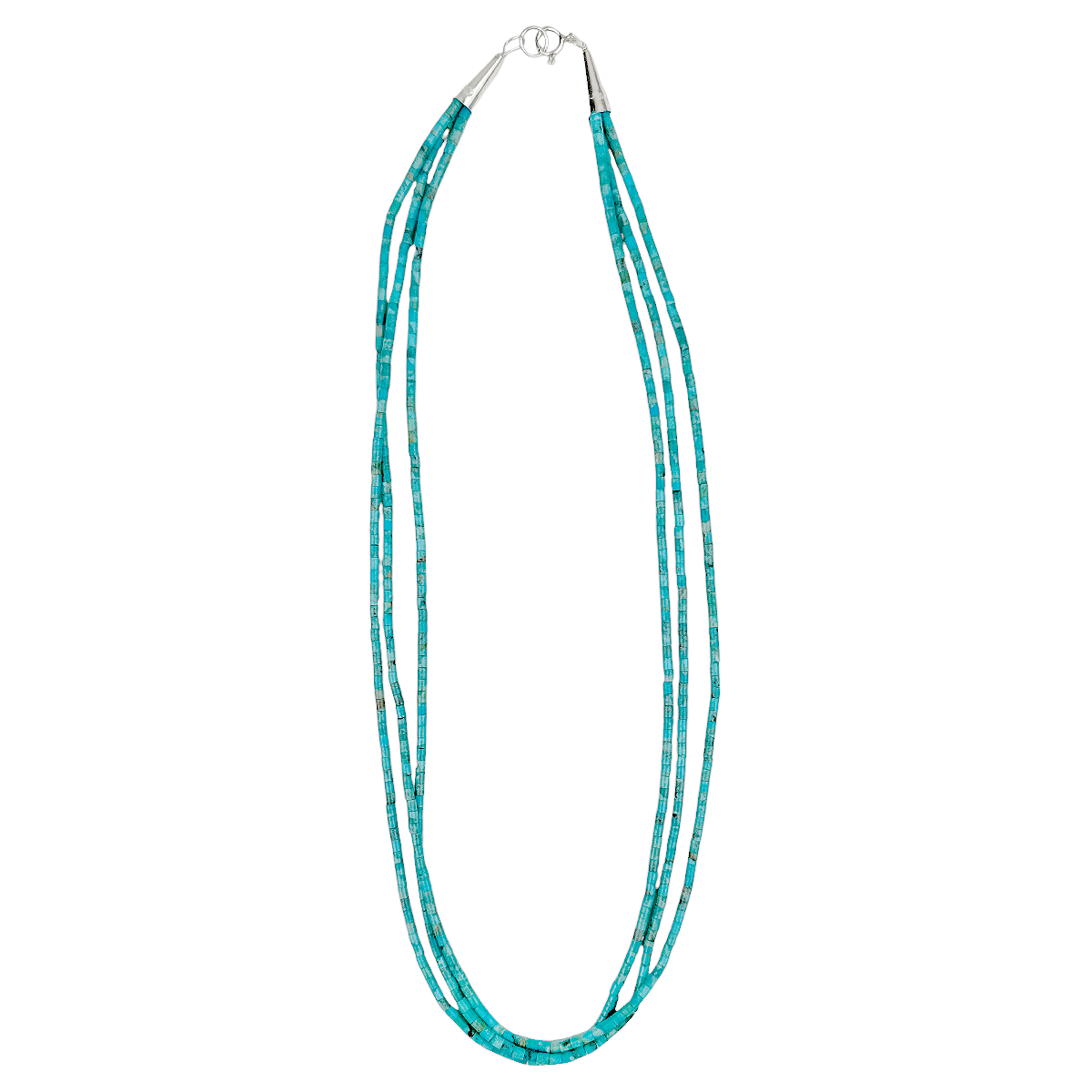 Ramona Calabaza Three Strand Turquoise Necklace
