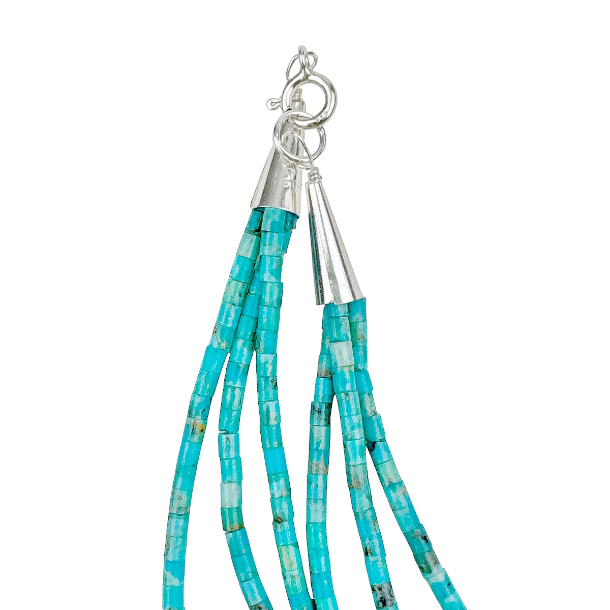 Ramona Calabaza Three Strand Turquoise Necklace