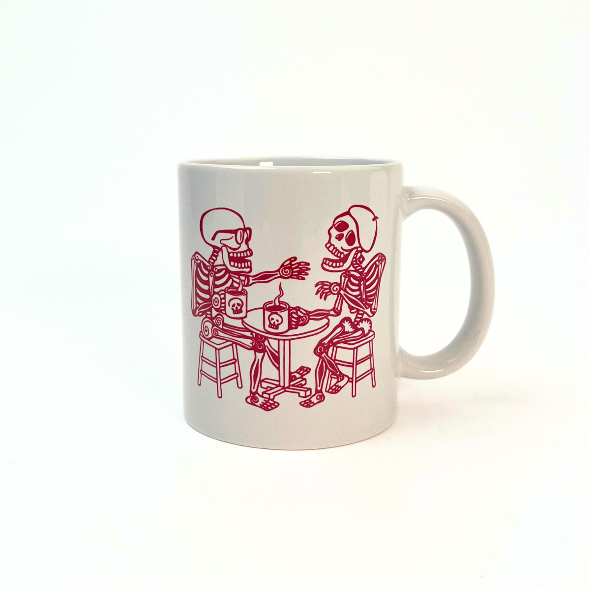 Skeleton Coffee Drinker Mug