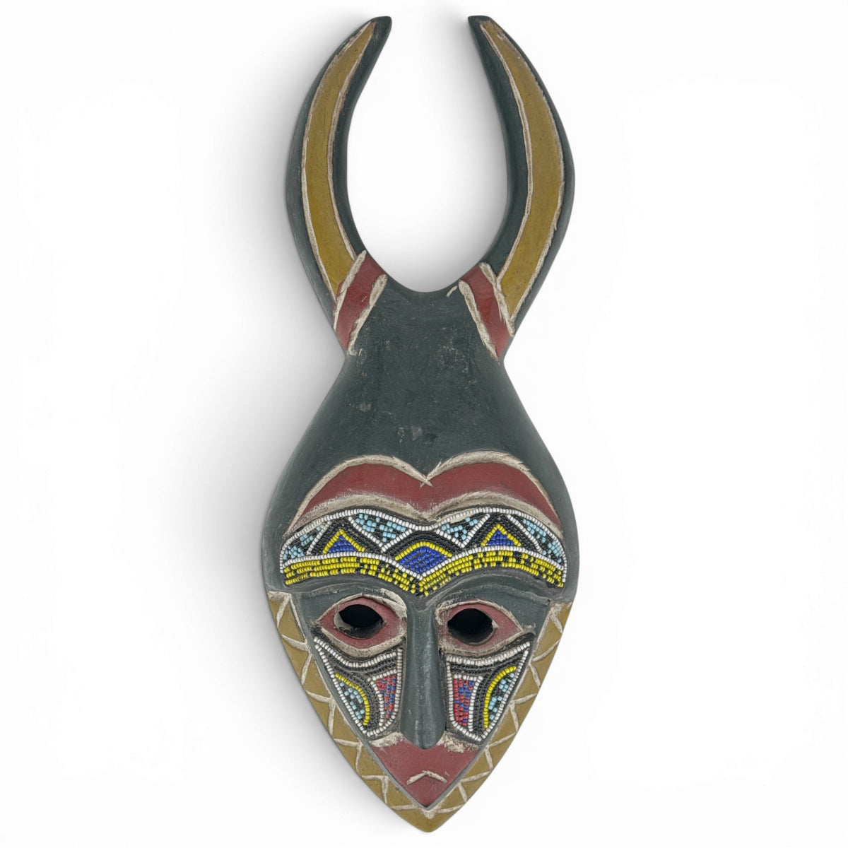 Handmade Bapende Celebration African Wood Mask