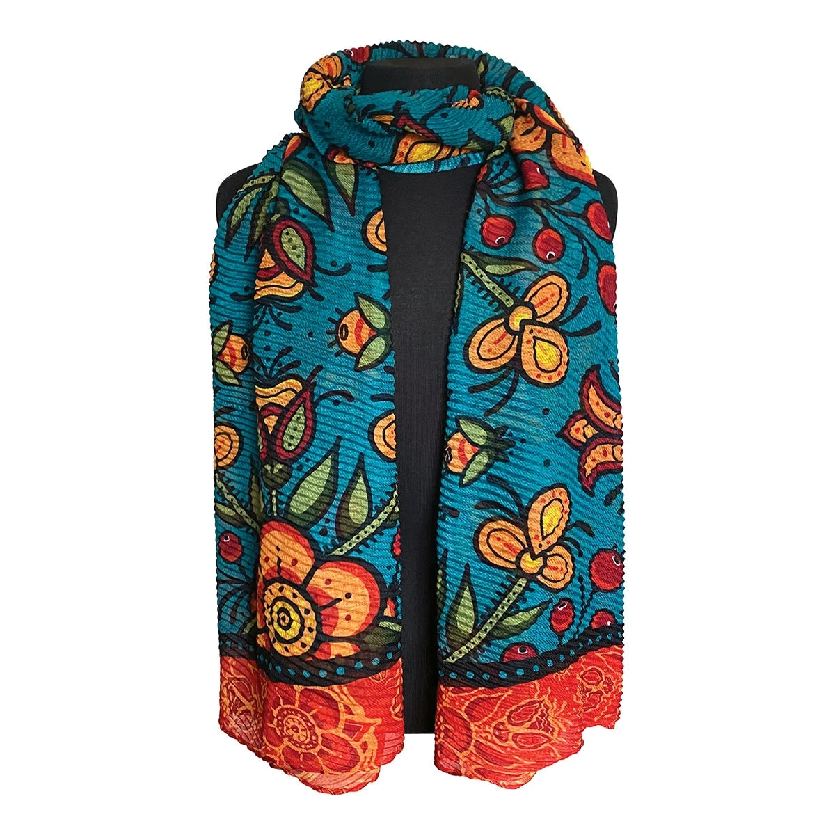Prairie Beadwork Eco Scarf