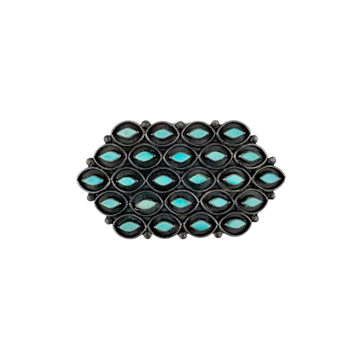 Margie Nashboo Vintage 1940 Turquoise Pin