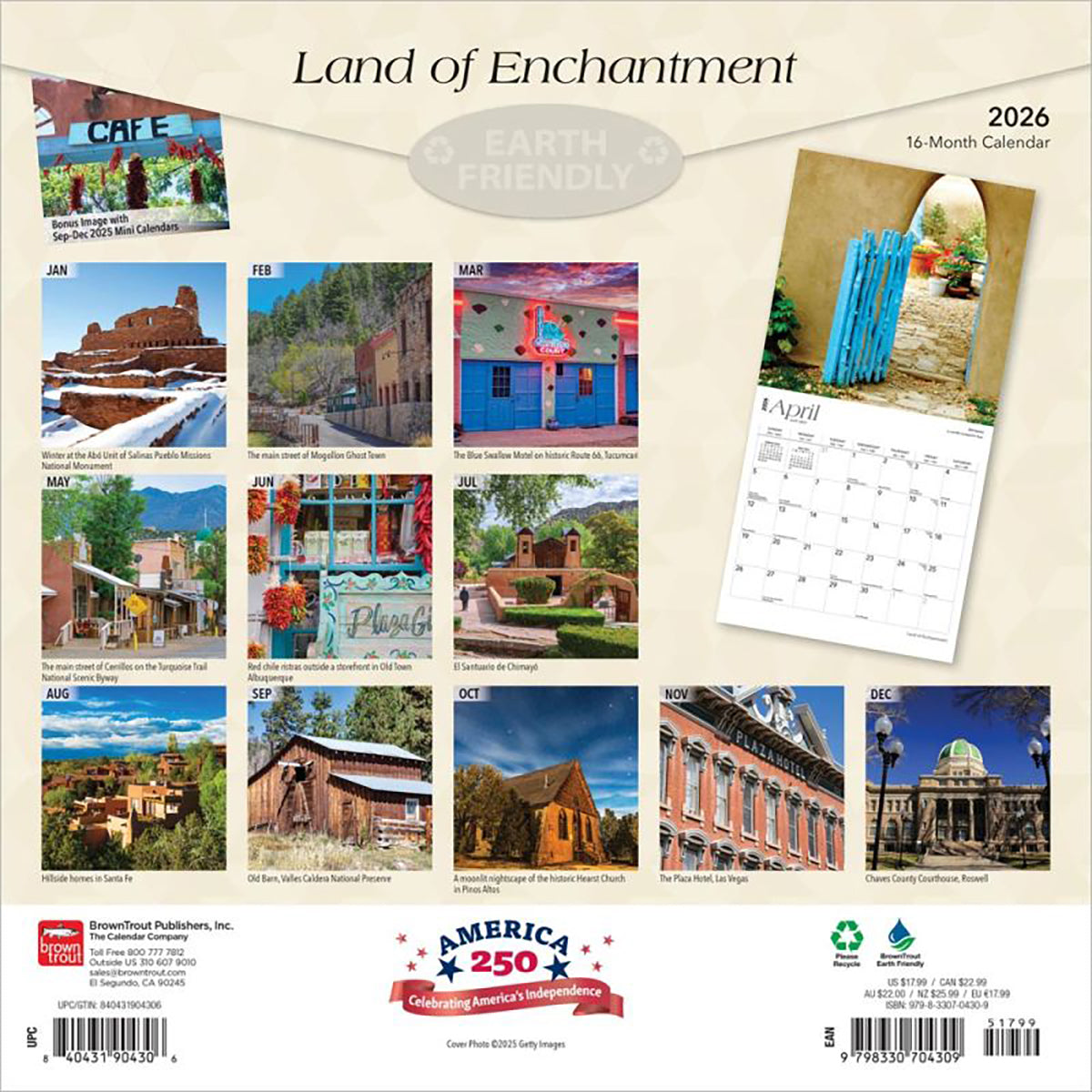 2026 Land of Enchantment New Mexico Calendar