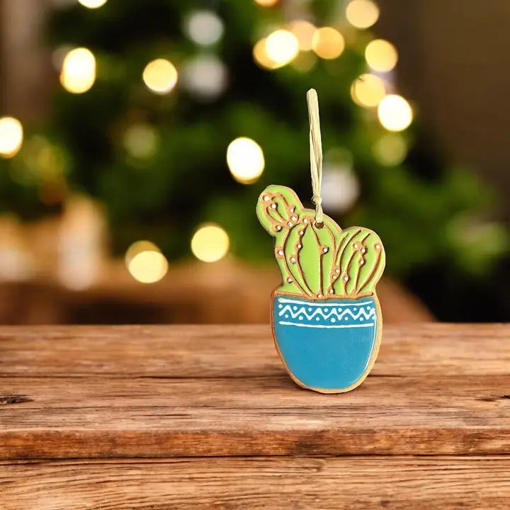 Potted Cactus Ornament