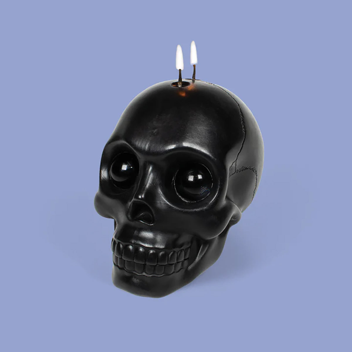 Skull Candle with Crystal Eyeballs