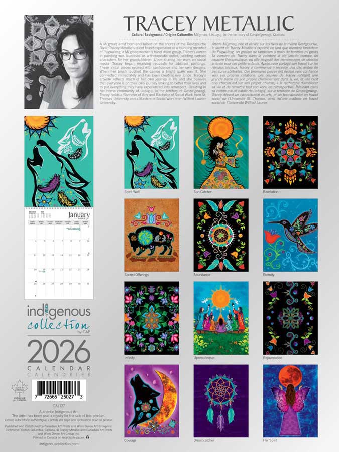 2026 Tracey Metallic Calendar