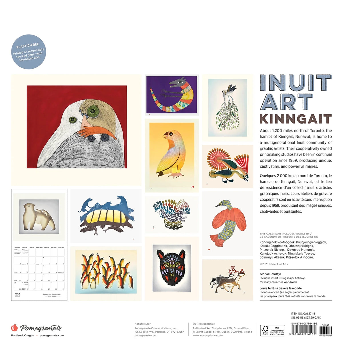 2027 Inuit Art Wall Calendar