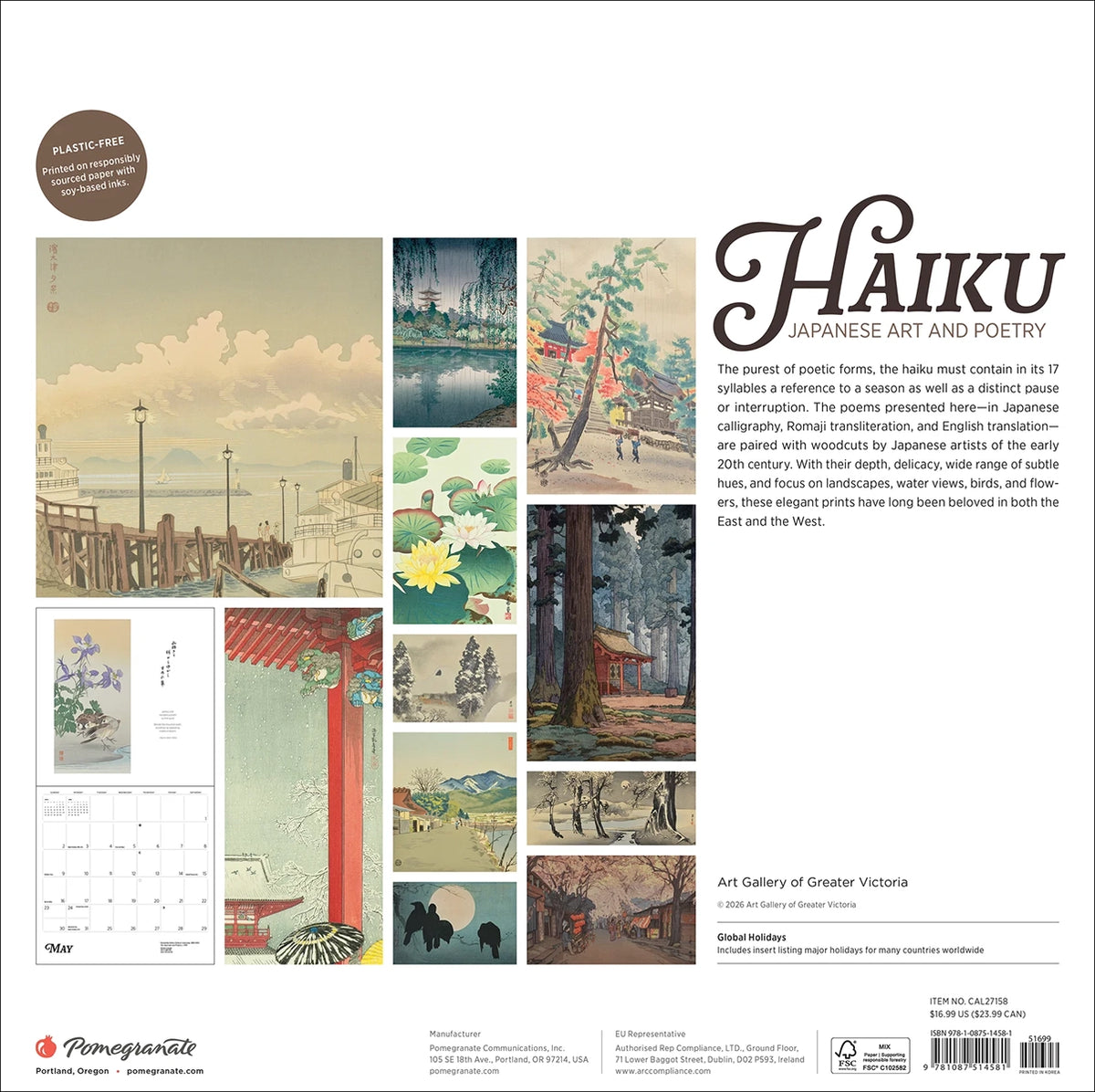 2027 Haiku Wall Calendar