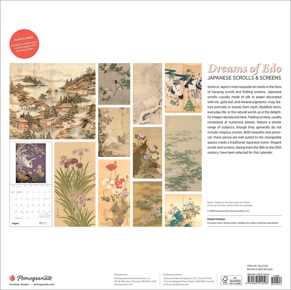 2027 Dreams of Edo Wall Calendar