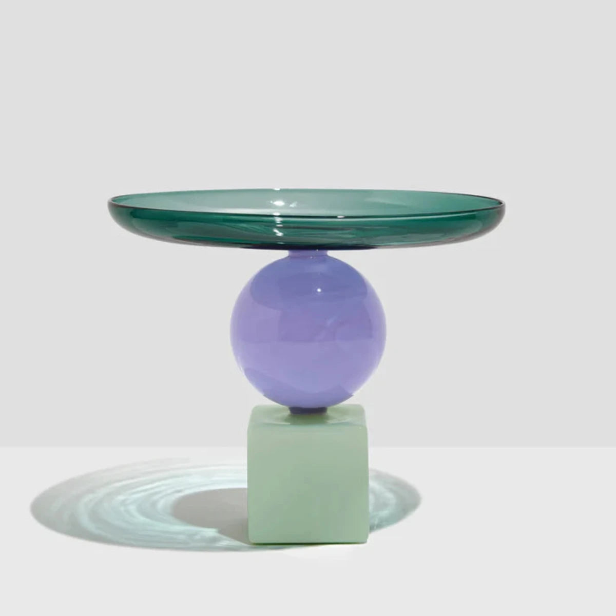 Teal Geo Cake Stand