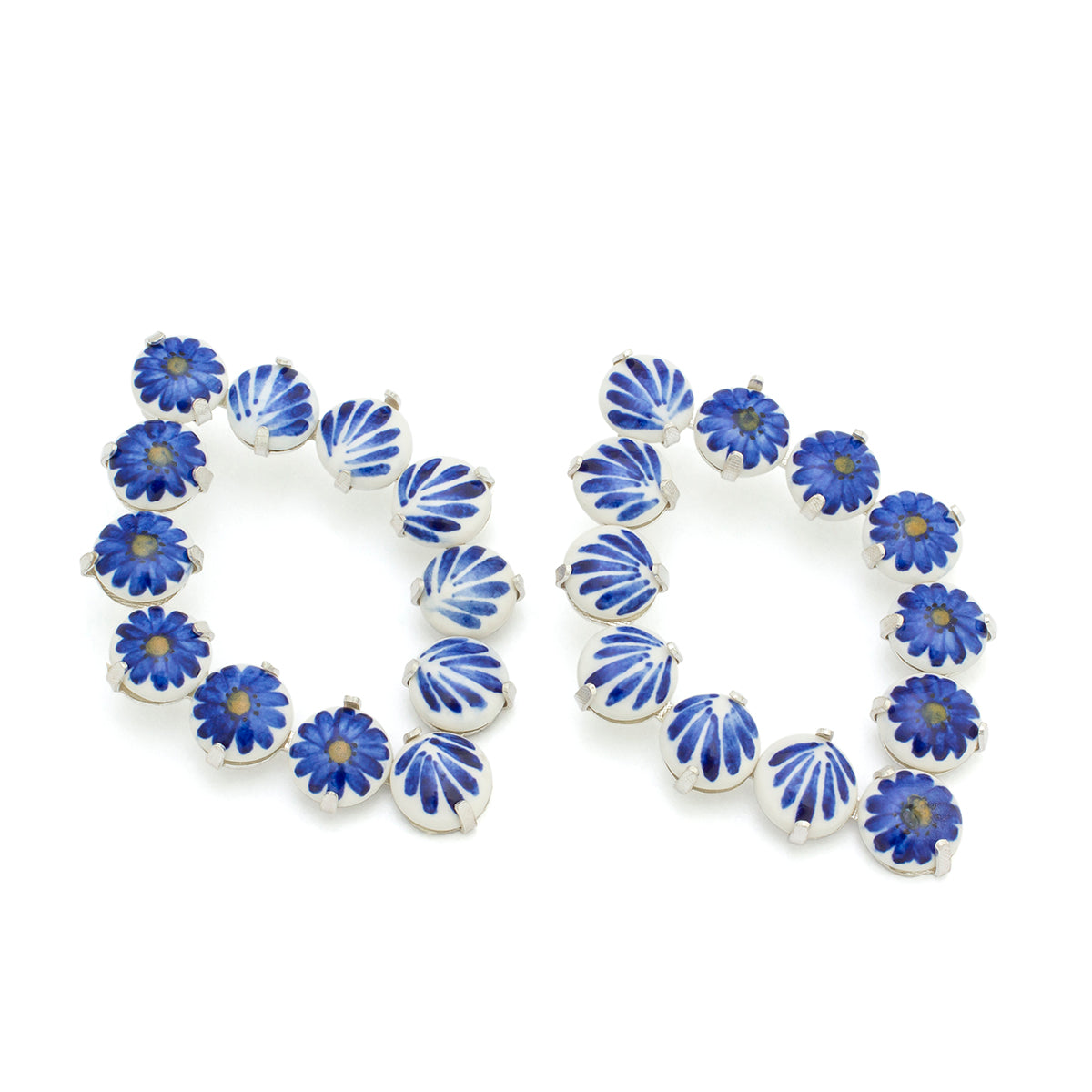 El Carmen Oval Ceramic Earrings