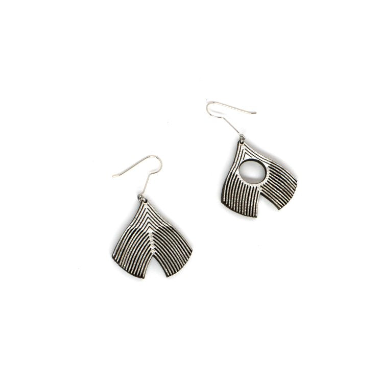 Sunrise Over Cottonwoods Silver Earrings