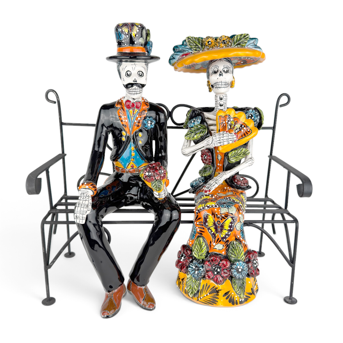 Day of the Dead Talavera Catrina and Gentleman