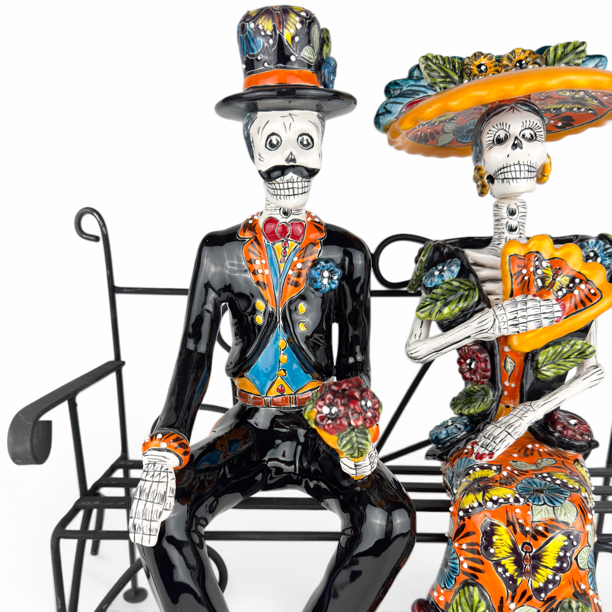 Day of the Dead Talavera Catrina and Gentleman