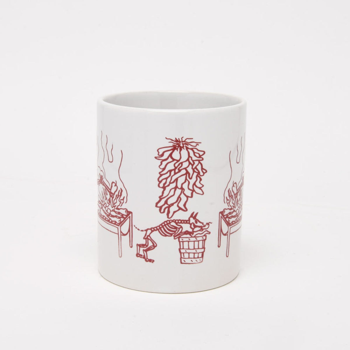 Chile Roaster Skeleton Day of the Dead Mug