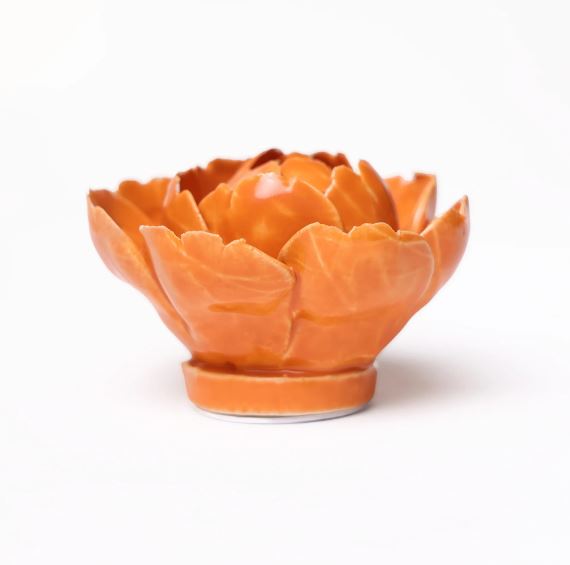 Ceramic Orange Peony