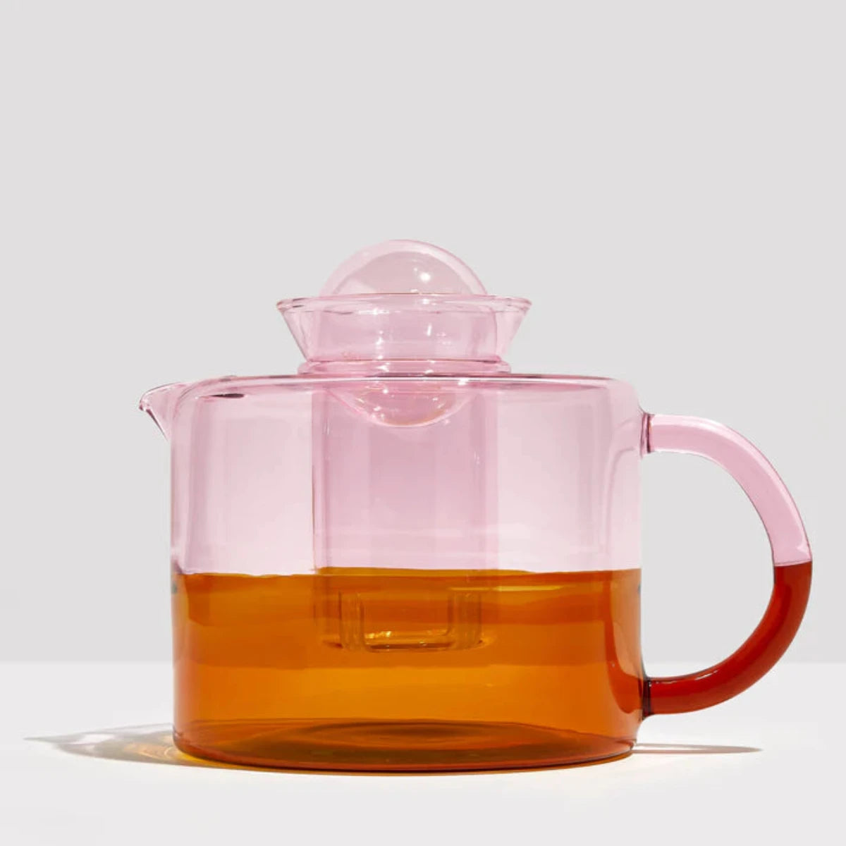 Pink + Amber Two Tone Teapot