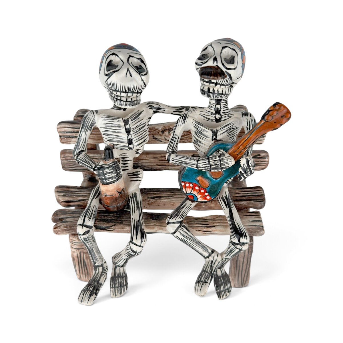 Day of the Dead Talavera Skeleton Friends