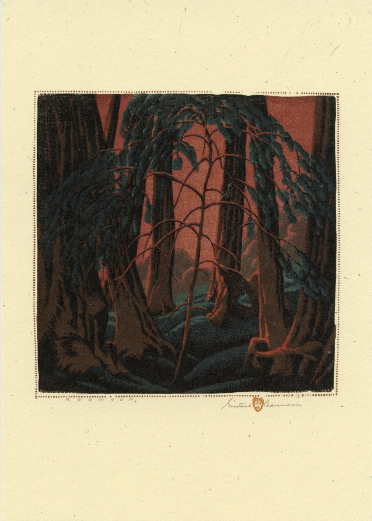 Gustave Baumann Trees Card Set