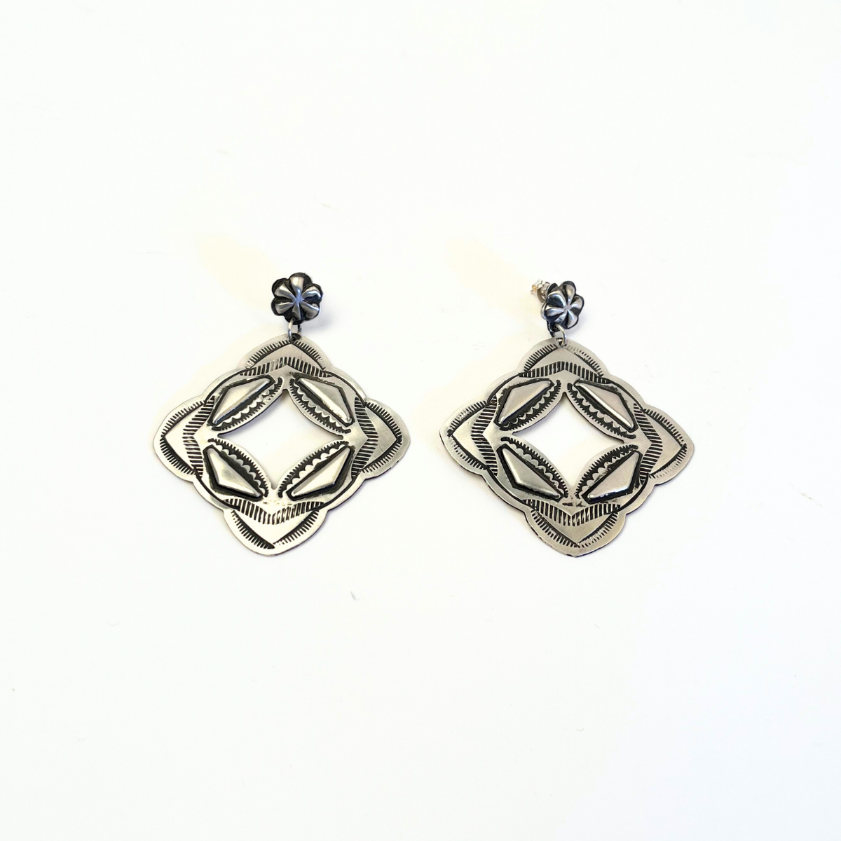 Navajo Sterling Silver Earrings