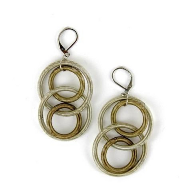 Silver and Bronze Large Wire Loop Earring - Museum of New Mexico ...