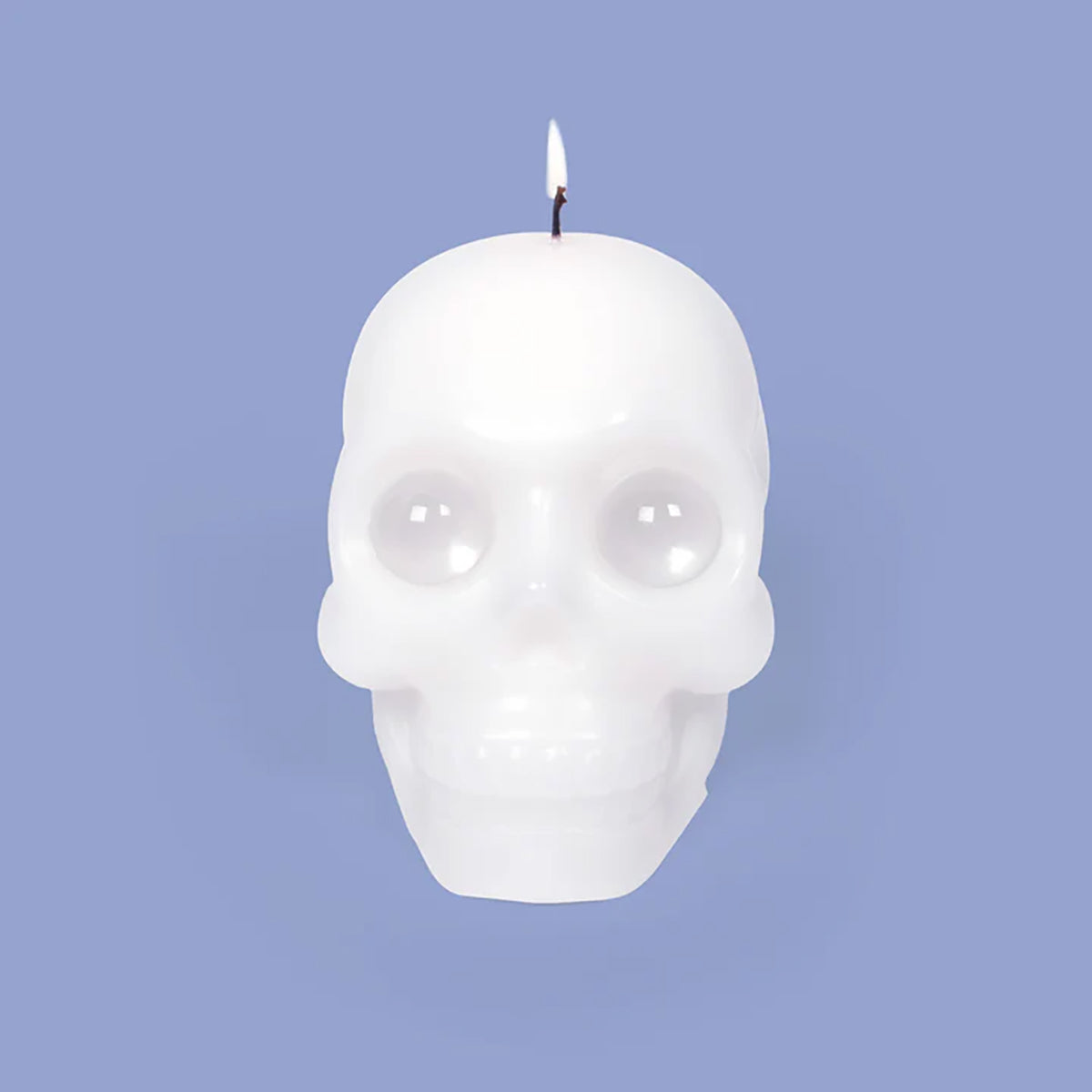 Skull Candle with Crystal Eyeballs