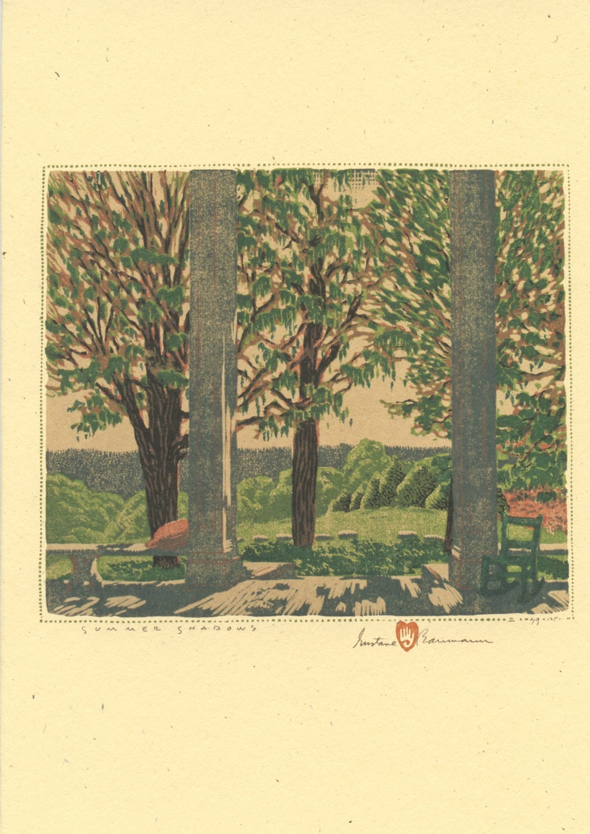 Gustave Baumann Trees Card Set