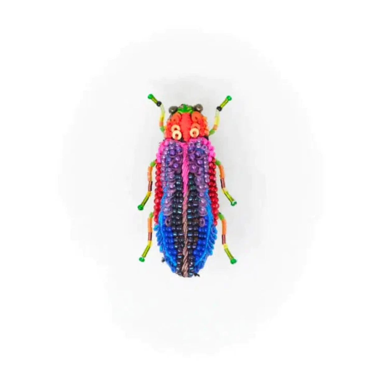 Metallic Beetle Brooch Pin