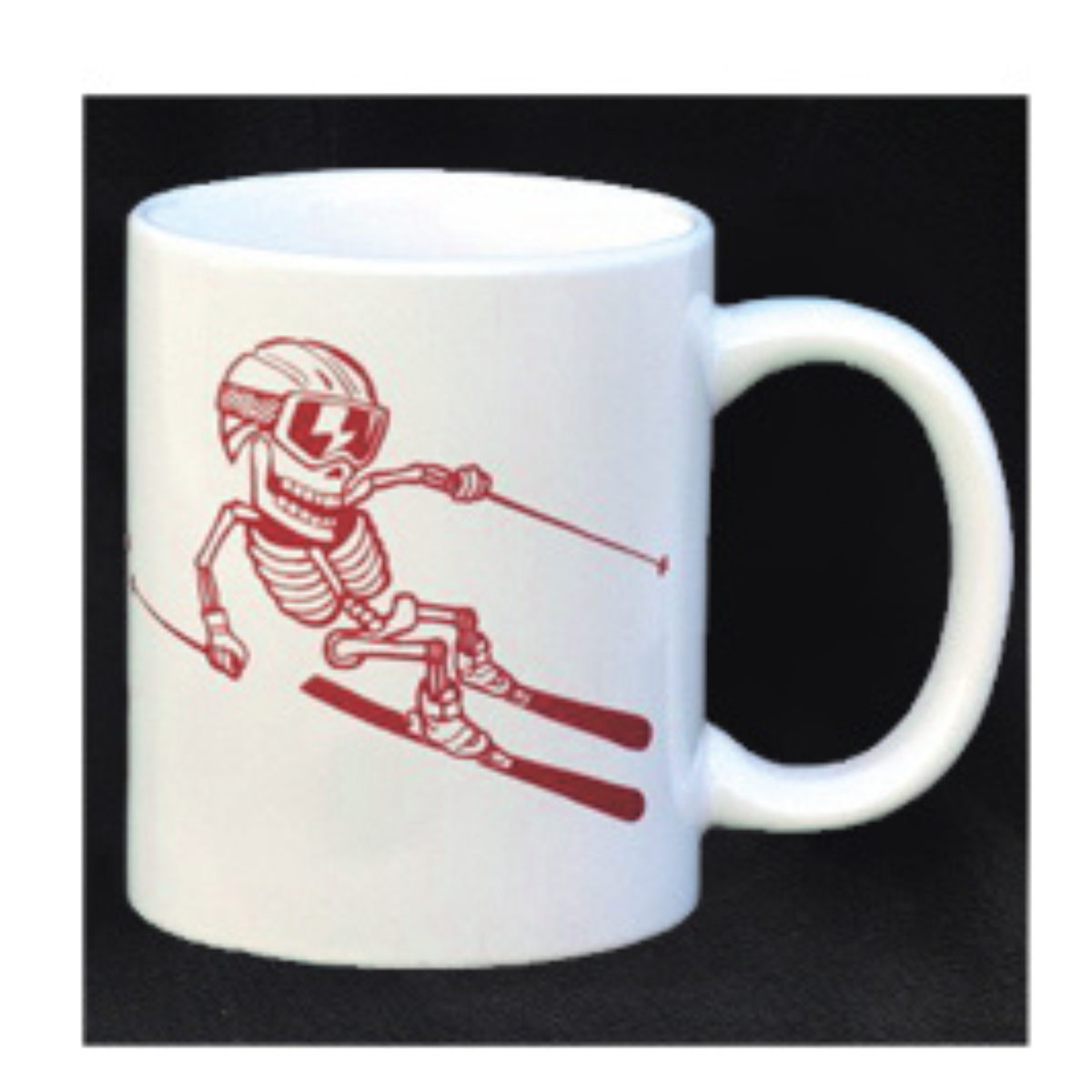 Skeleton Skier Mug