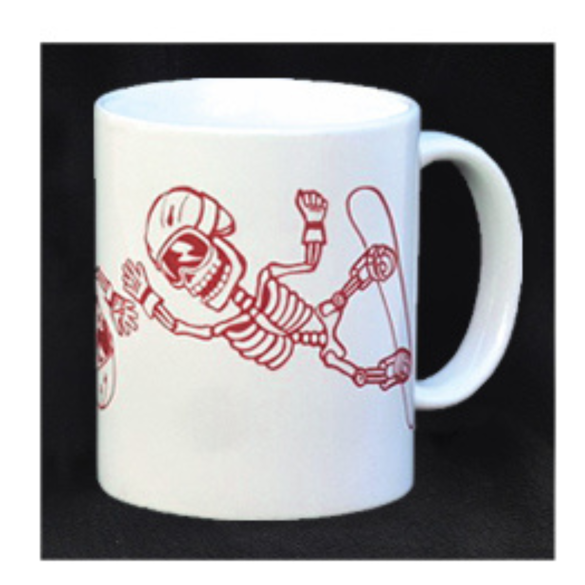 Skeleton Snowboarder Mug