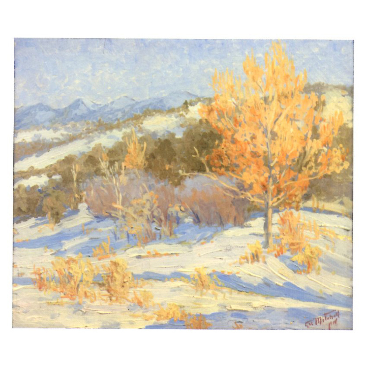 Winter at Bishop&#39;s Lodge by Gladys Vinson Mitchell Holiday Card Set