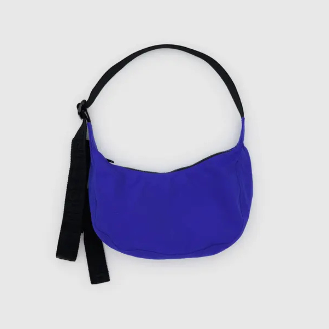 Lapis Small Nylon Crescent Bag