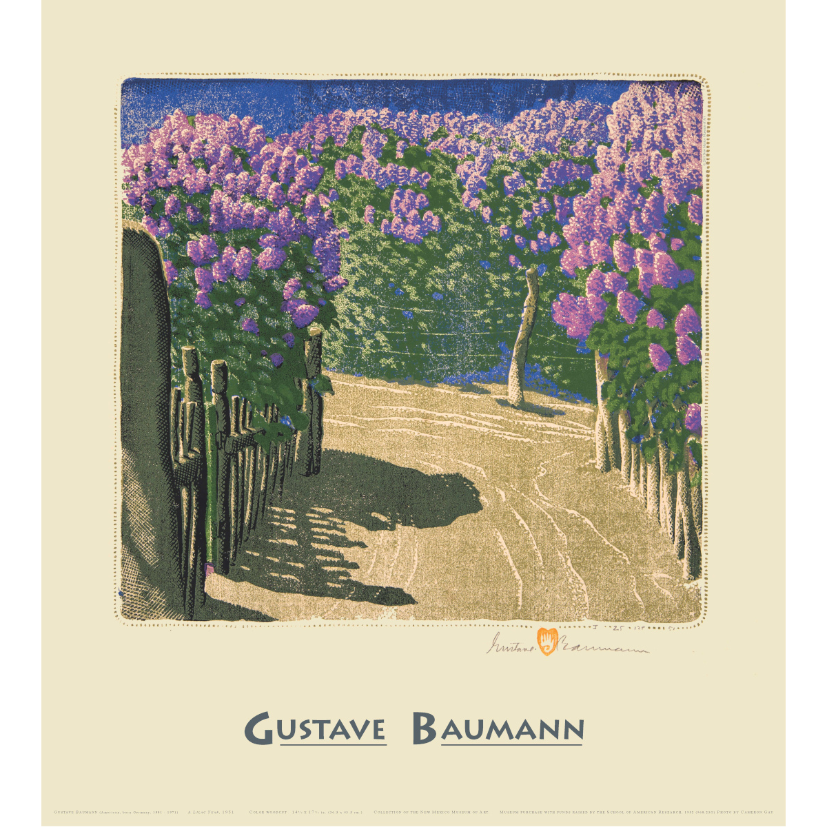 Gustave Baumann A Lilac Year Poster