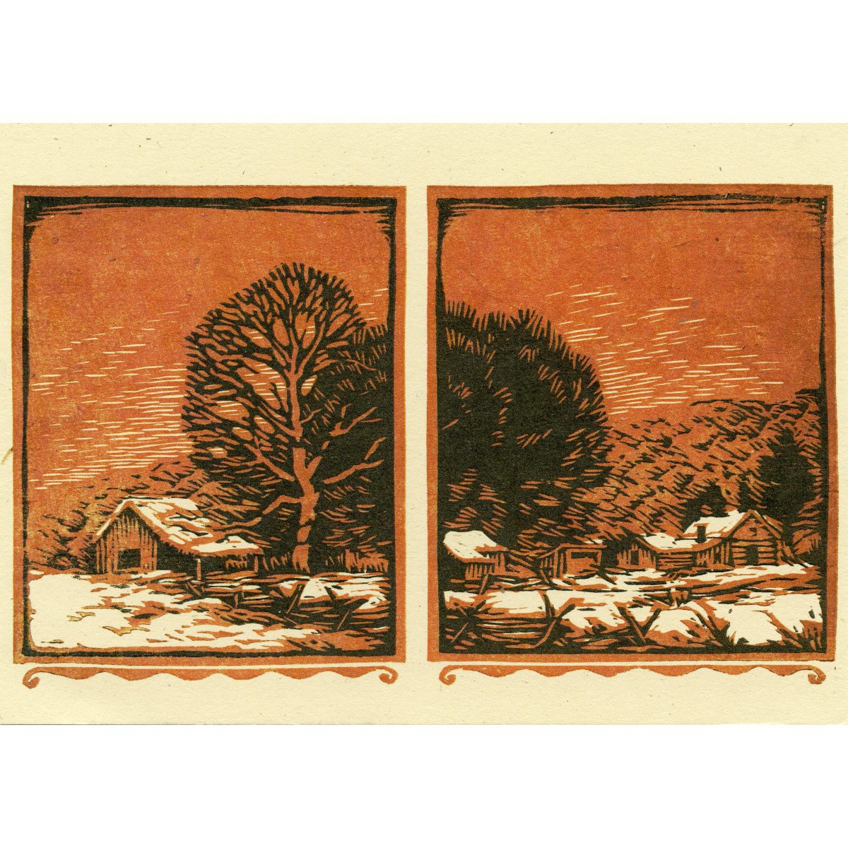 Gustave Baumann Holiday Card Set