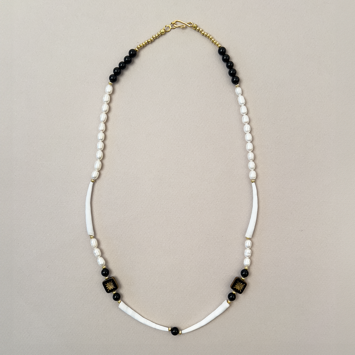 House of Sutai Vintage Beads, Pearl, and Dentalium Necklace