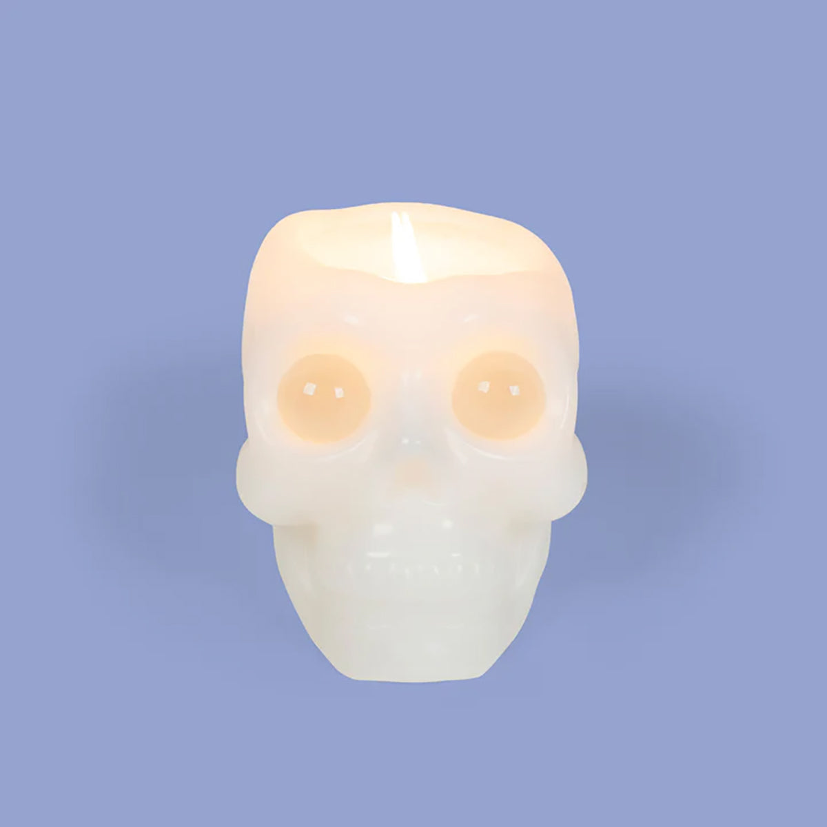 Skull Candle with Crystal Eyeballs