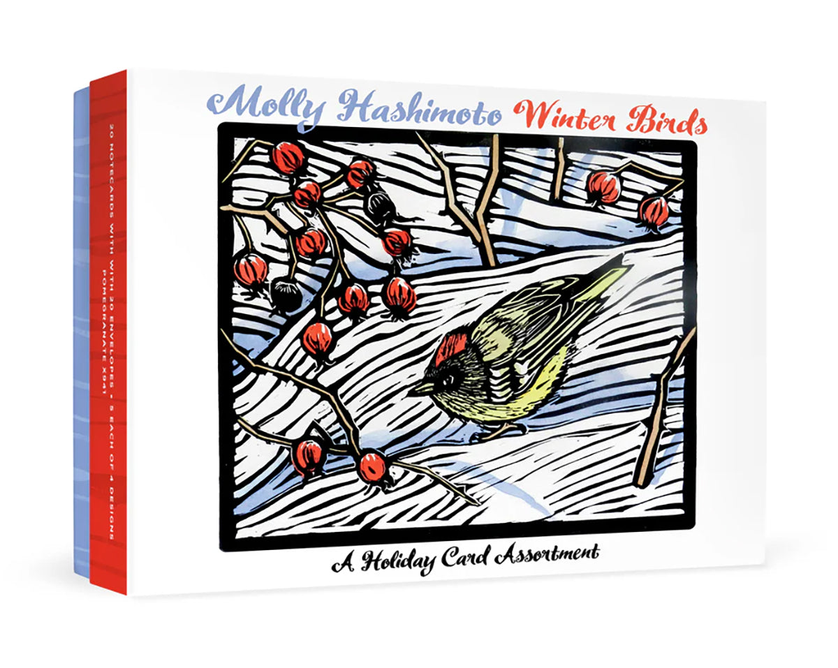 Molly Hashimoto: Winter Birds Boxed Holiday Cards Set