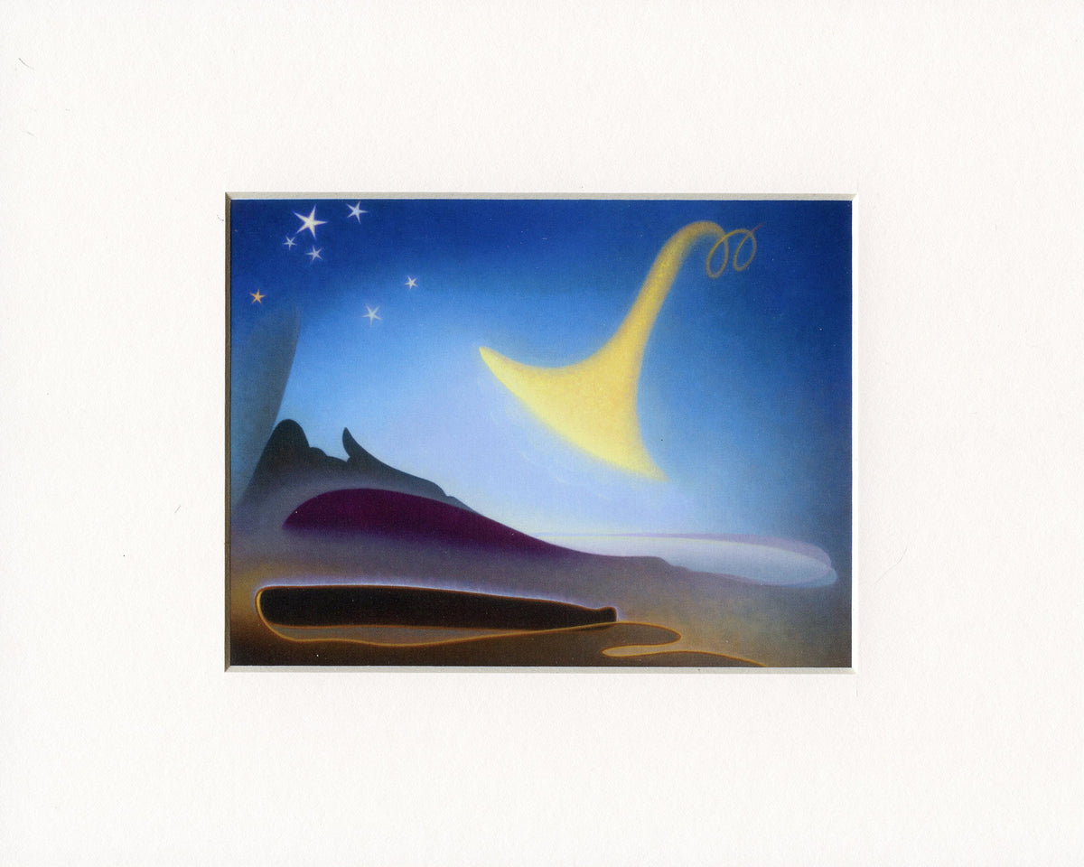 Agnes Pelton Awakening Matted Print