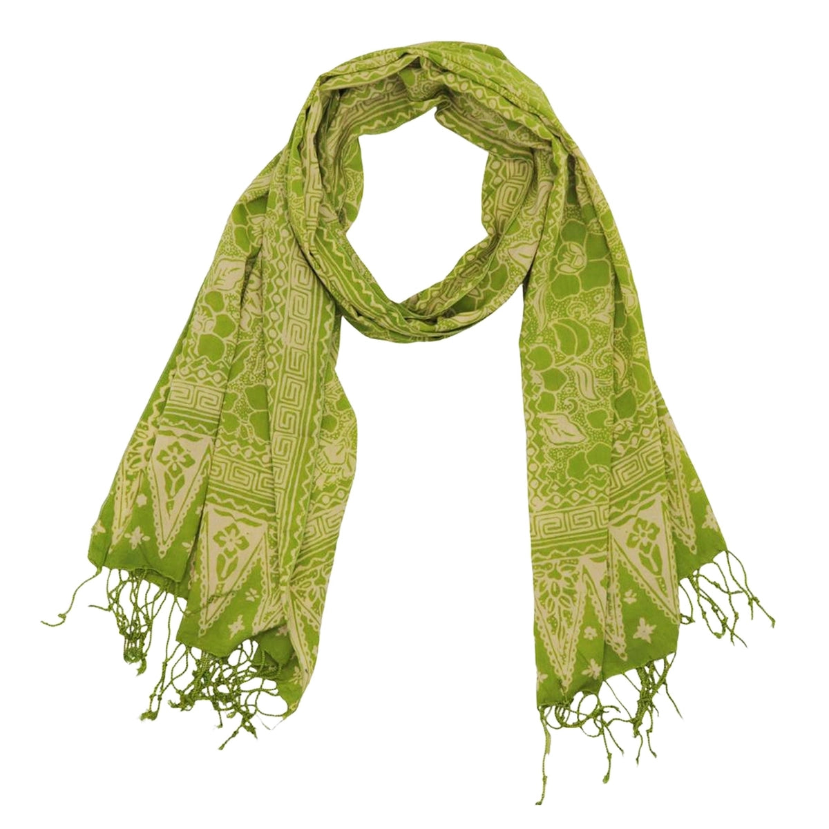 Spotted Flowers Batik Scarf