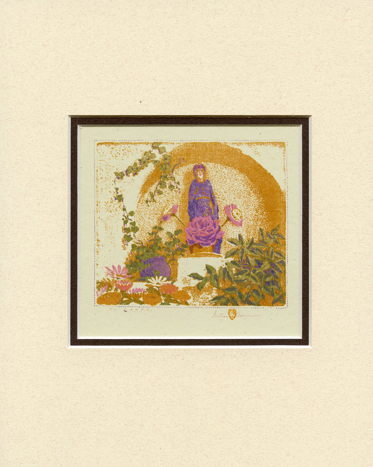 Gustave Baumann El Santo Matted Print