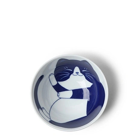 Ceramic Blue Cats Bowl